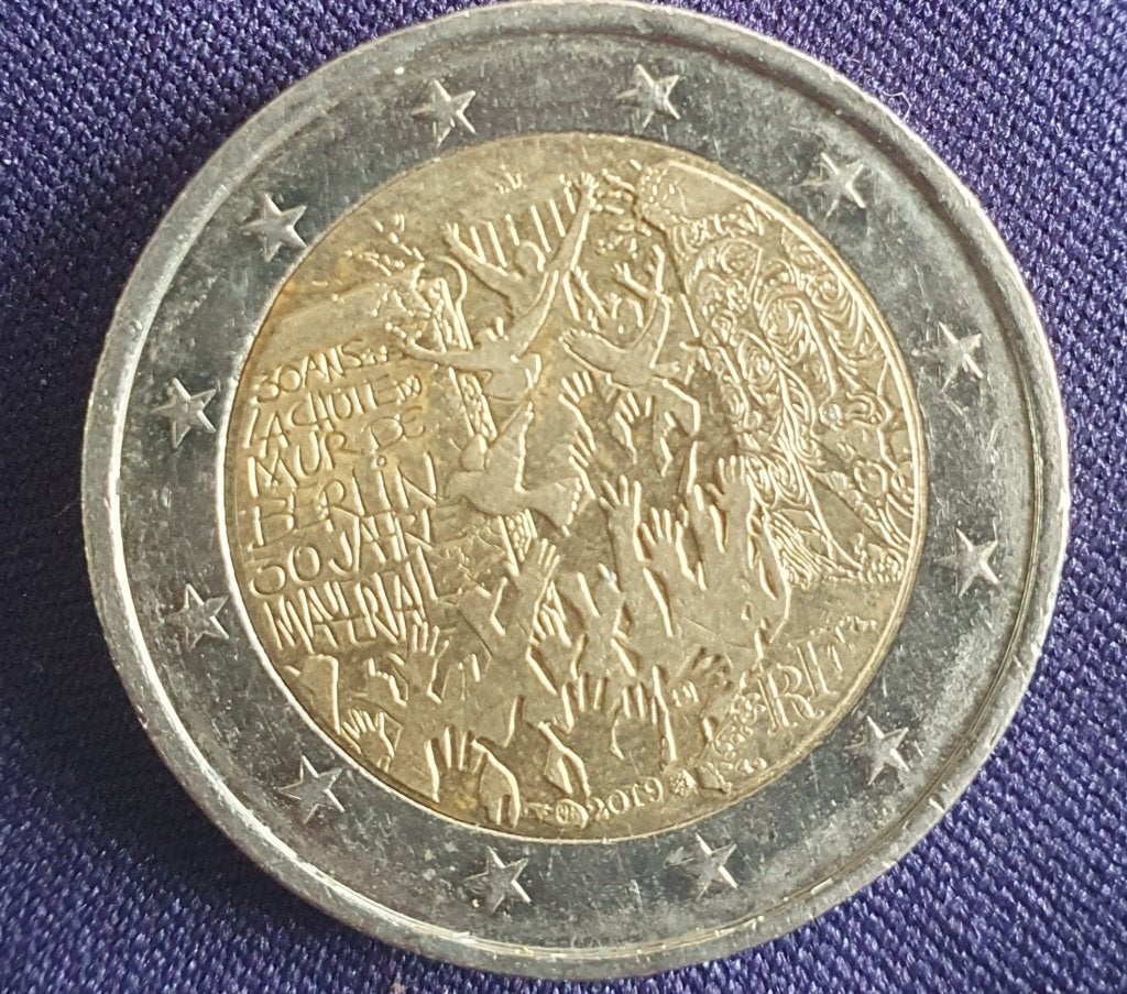 2 euro van Frankrijk 2019:30 jaar-val van de Berlijnse muur, Timbres & Monnaies, Enlèvement ou Envoi, France, 2 euros, Monnaie en vrac