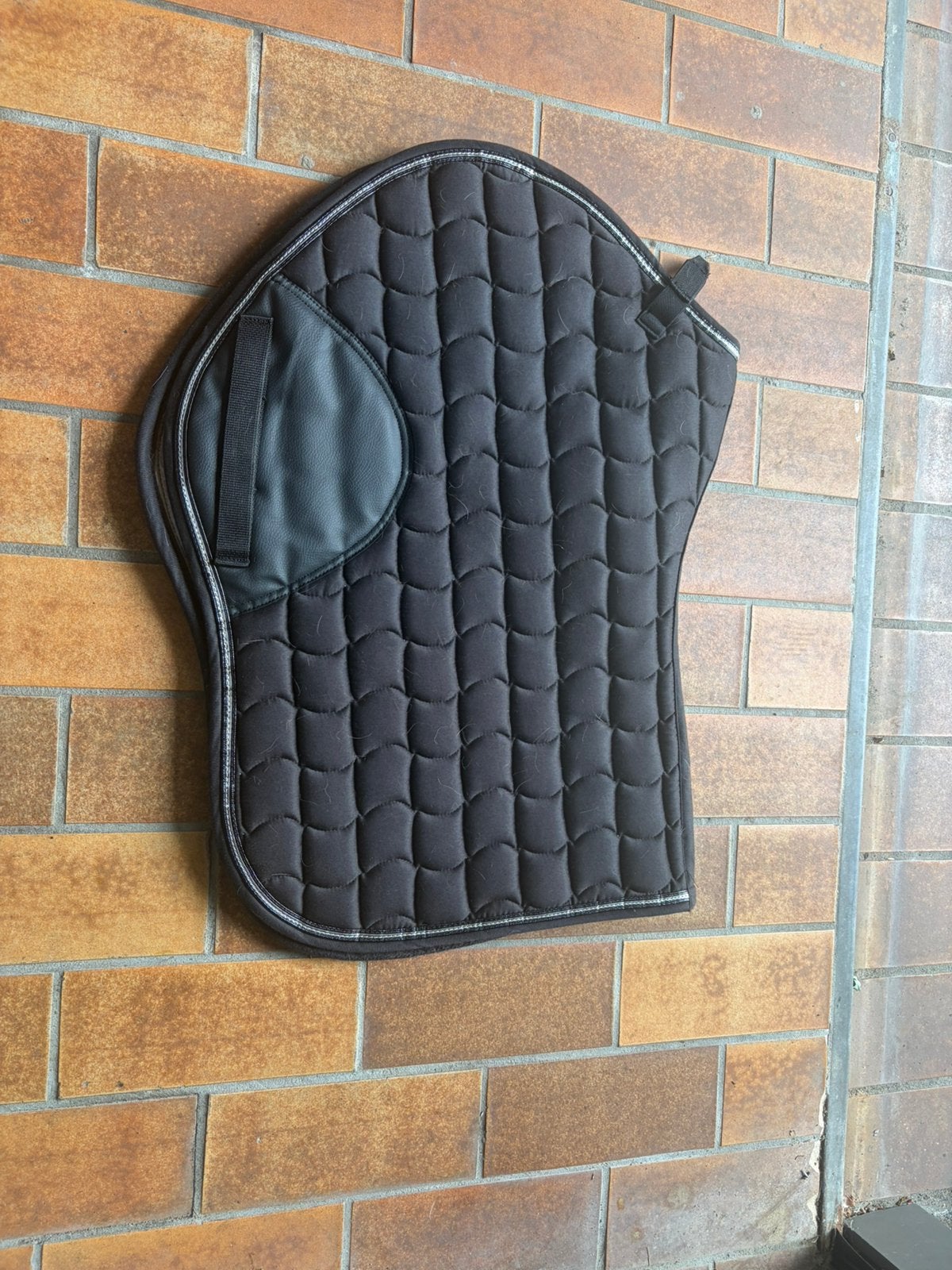 Zwart springdekje equithème, Ophalen of Verzenden, Zo goed als nieuw, Zwart, Springdekje