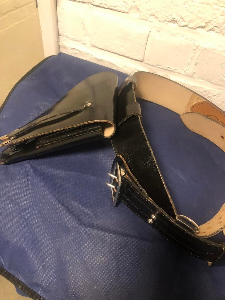 Wapenholster met riem, Verzamelen, Militaria | Algemeen, Ophalen, Rijkswacht