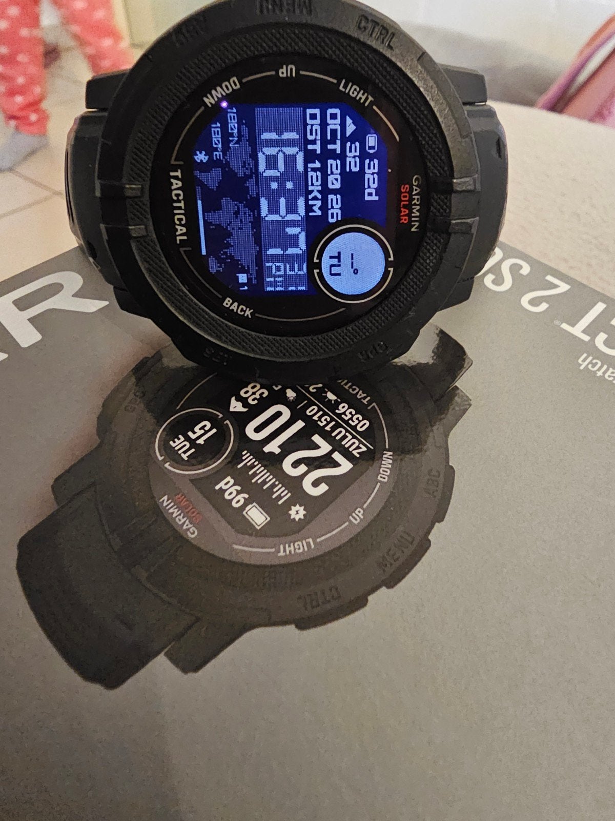Garmin instinct 2 tactical solar, Ophalen, Afstand, Zwart, Garmin