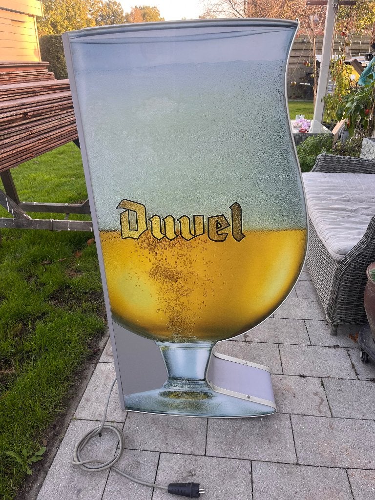 Duvel lichtreclame, Verzamelen, Ophalen, Gebruikt, Lichtbak of (neon) lamp
