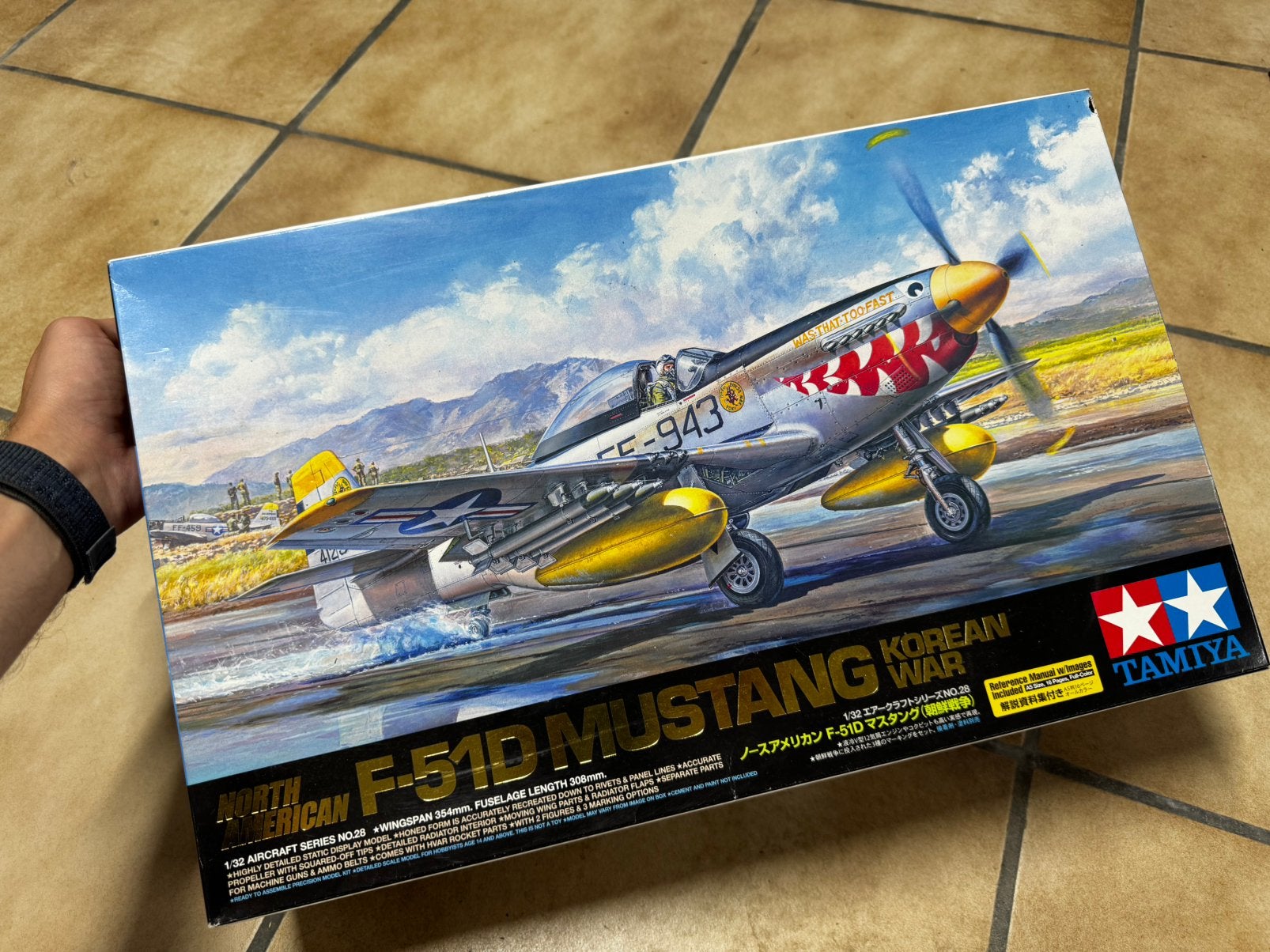 Tamiya 1/32 North American F-51D Mustang – Korean War, Hobby & Loisirs créatifs, Modélisme | Avions & Hélicoptères, Enlèvement ou Envoi