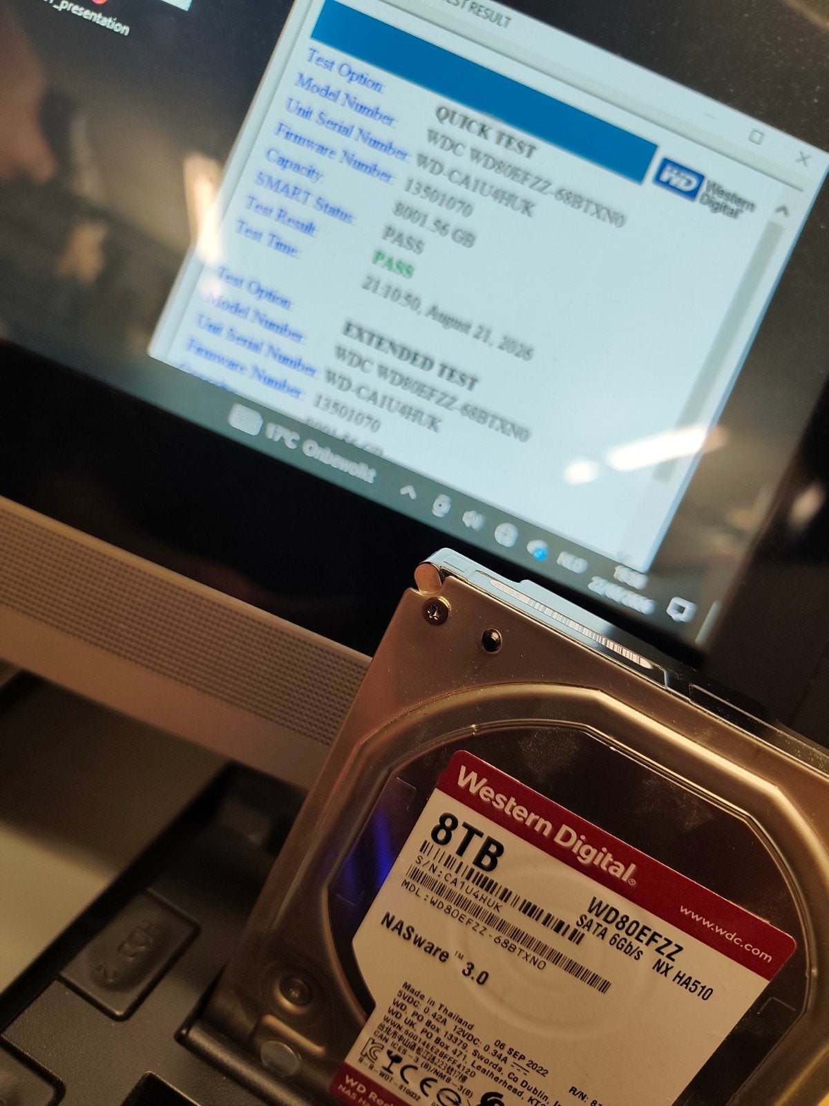 wd80efzs
getest door western digital diagnostics, Computers en Software, Ophalen of Verzenden, 8TB, SATA, WD (Western Digital)
