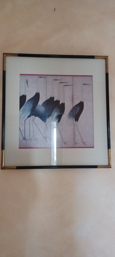tableau, Antiquités & Art, Autres techniques, Enlèvement, Papier, Sous verre