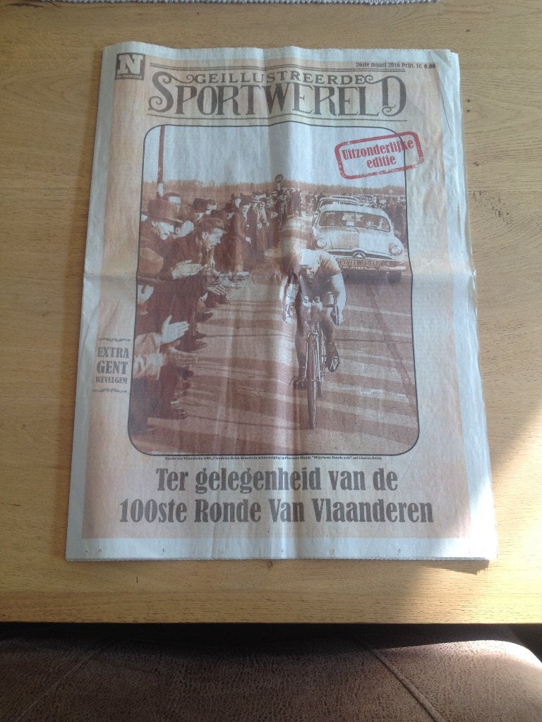 krant ter ere van 100 jaar De Ronde, Livres, Livres de sport, Enlèvement ou Envoi, Comme neuf