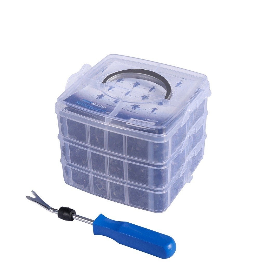 Automotive bevestigings pluggen-set 625-delig + specaal (de, Verzenden
