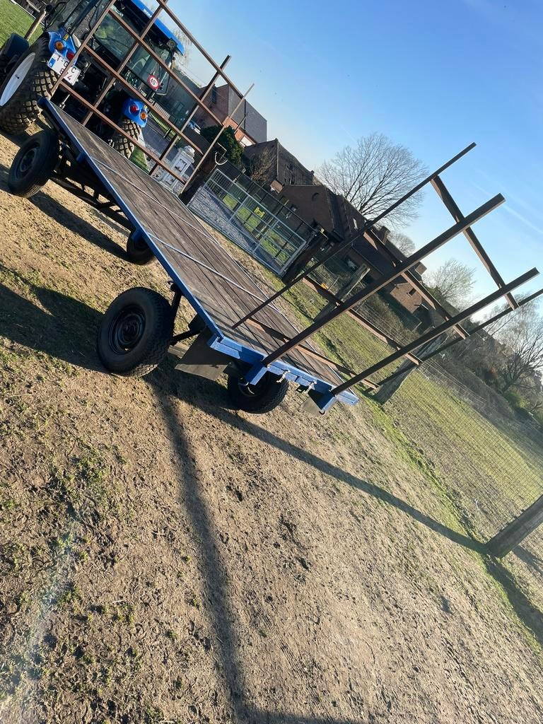 Platte wagen / hooi wagen, Ophalen