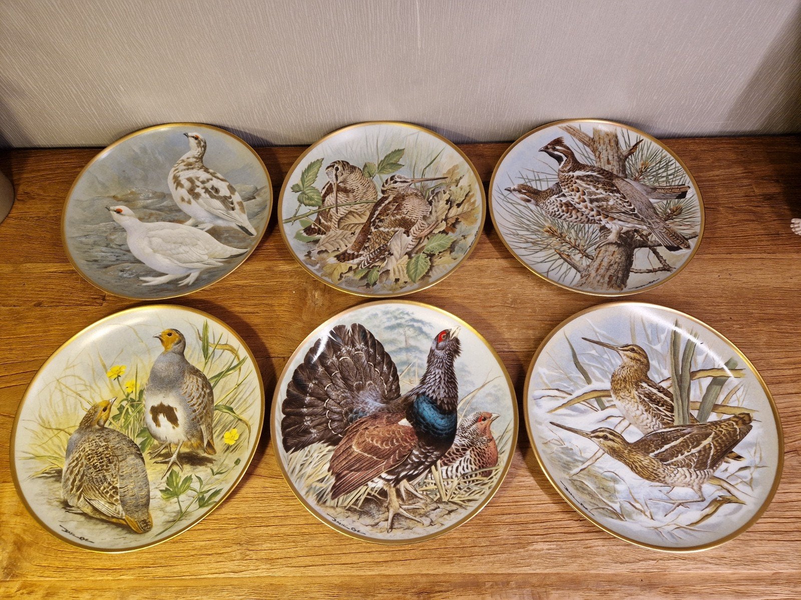6 borden Limoges Franklin mint Basil Ede, Maison & Meubles, Enlèvement ou Envoi