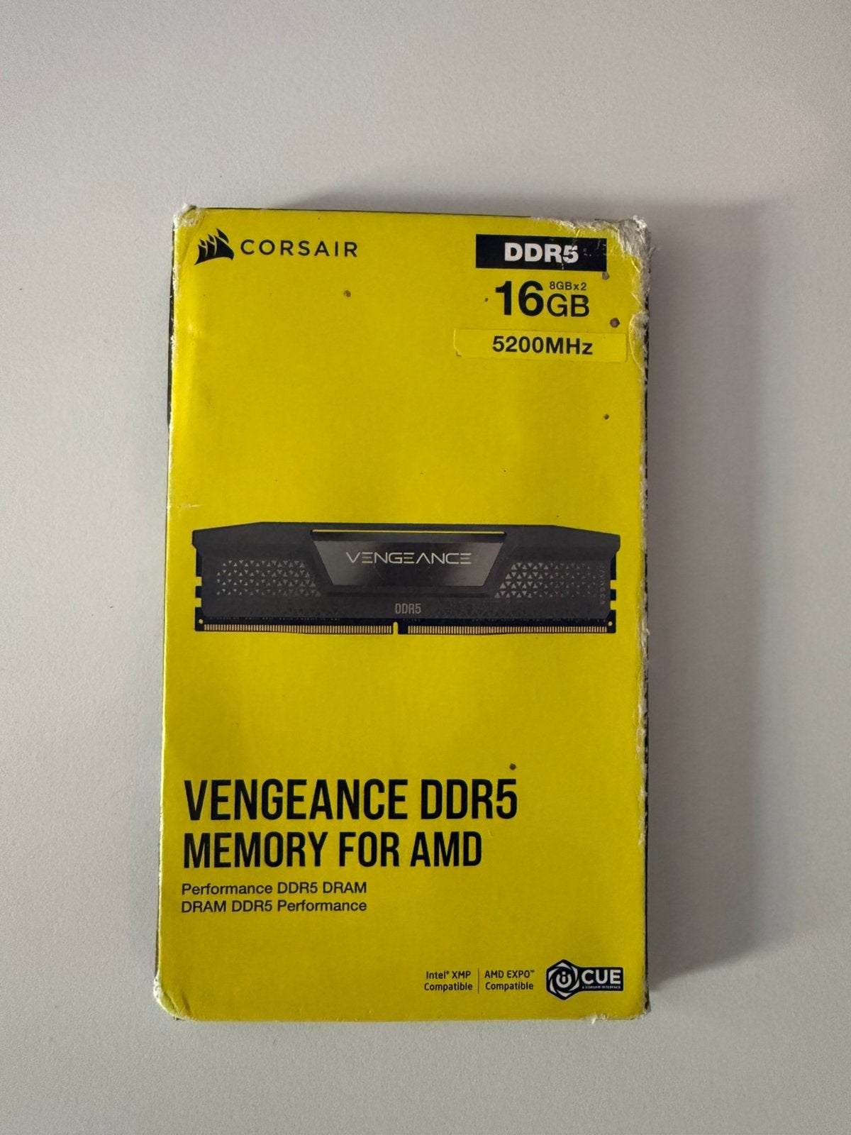 Ram ddr5 corsair 2x8gb 5200 mhz, Computers en Software, RAM geheugen, Ophalen of Verzenden, Zo goed als nieuw, DDR5