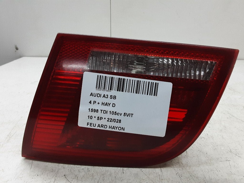 ACHTERLICHT RECHTS ACHTERKLEP Audi A3 Sportback (8PA), Gebruikt, Audi