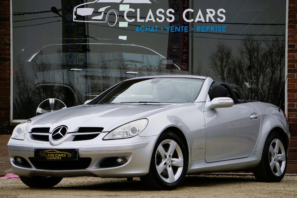 MERCEDES SLK 200 BOITE-AUTO CARNET, Autos, Cuir, Argent ou Gris, Achat, Entreprise