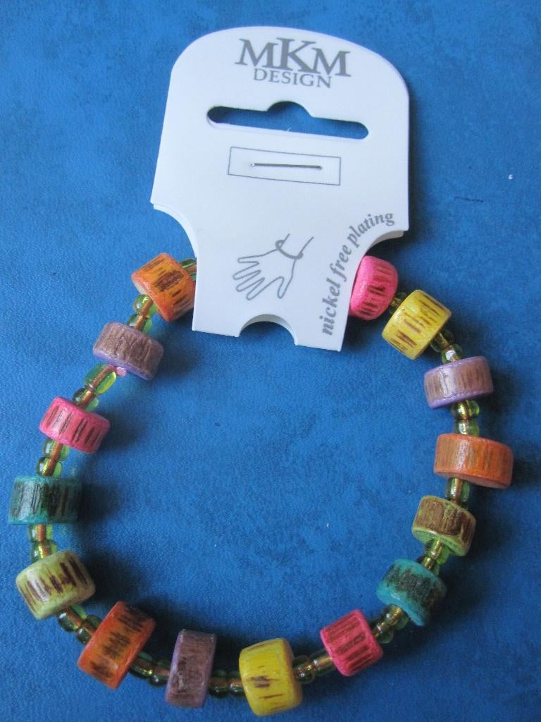 Kleurige elastische armband (nieuw), Handtassen en Accessoires, Armbanden, Ophalen of Verzenden, Nieuw, Overige kleuren, Elastiek