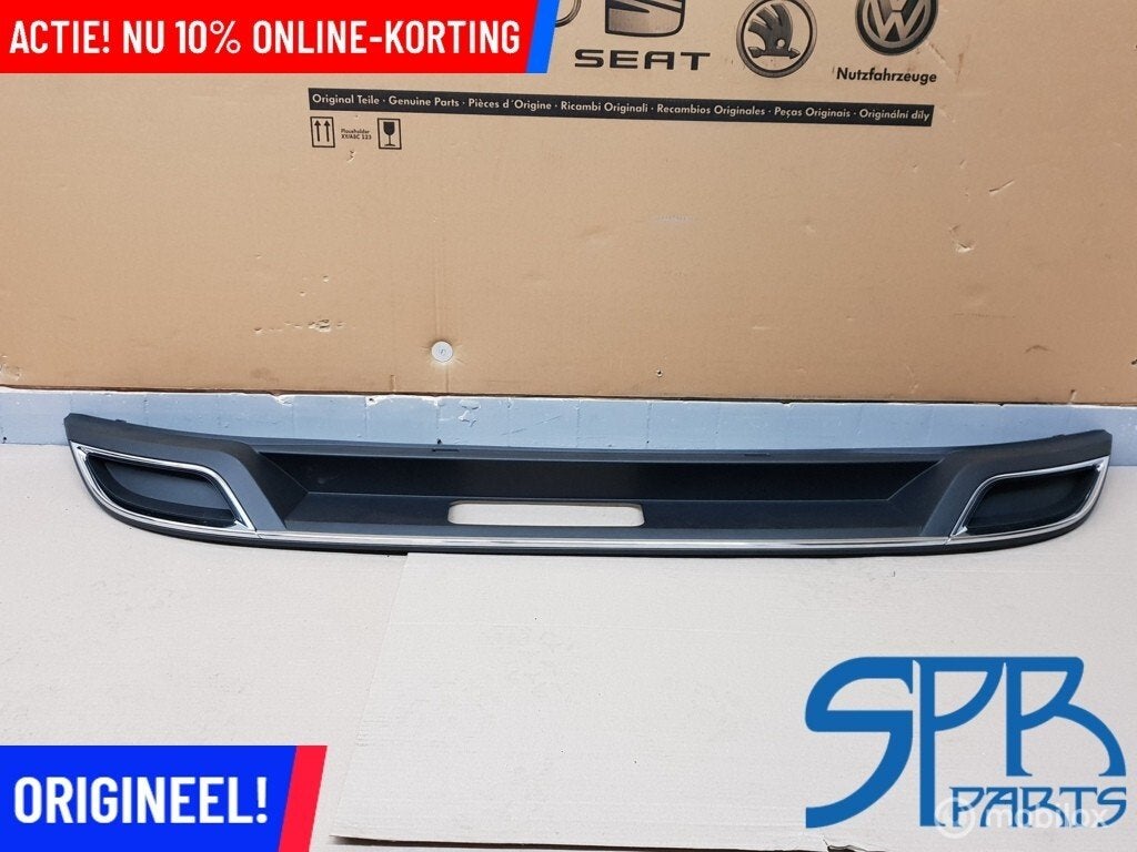 GOLF 7 VII FACELIFT HIGHLINE Diffuser achterbumper chroom, Gebruikt, Volkswagen, Ophalen of Verzenden, Volkswagen