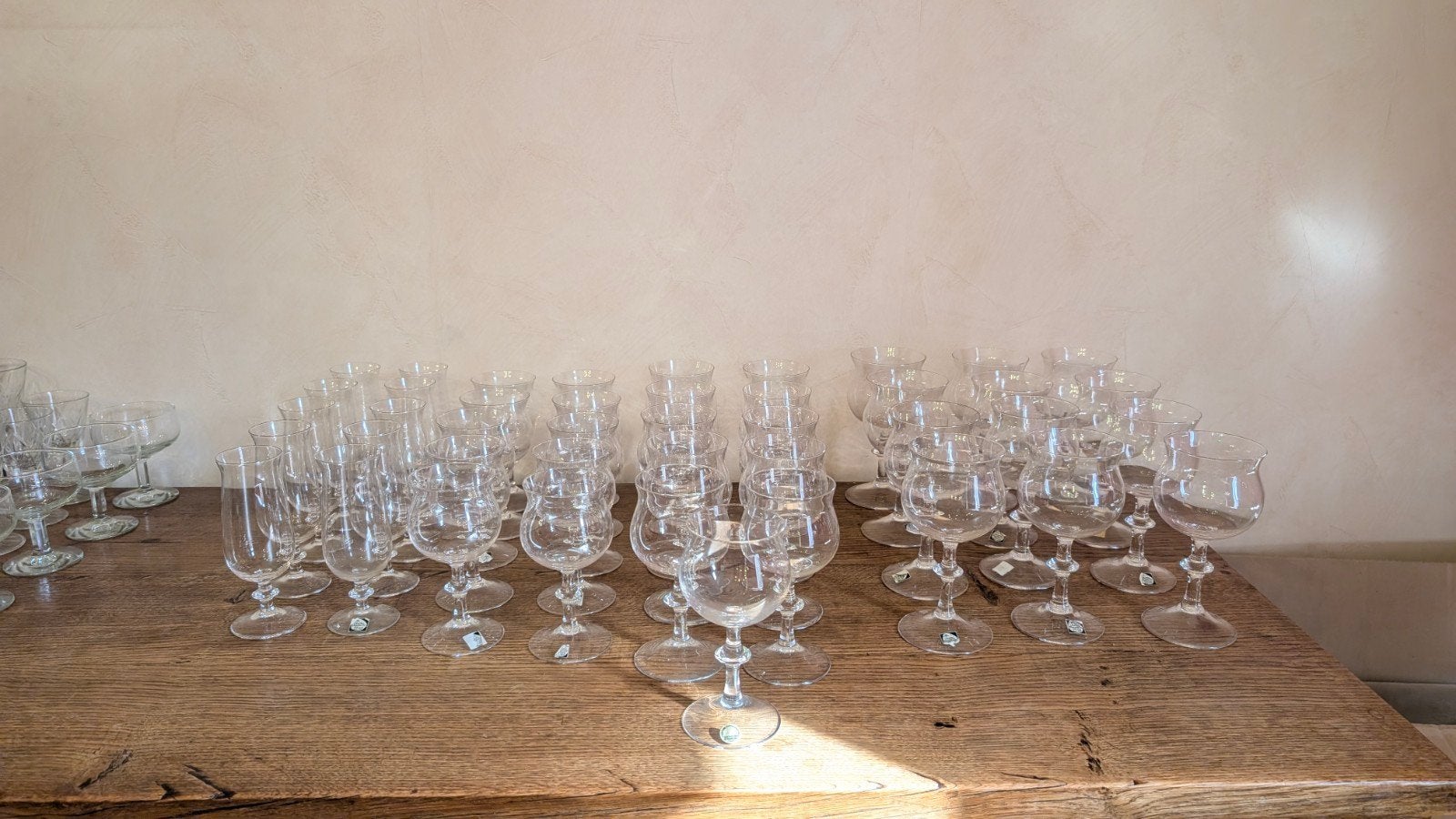 45x Verres en cristal Crystal Maastricht, Antiquités & Art, Enlèvement