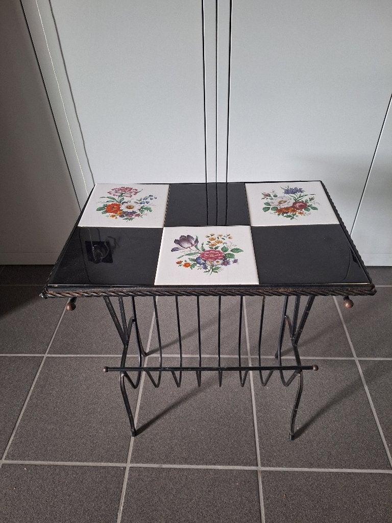vintage krantenhouder, Ophalen, Gebruikt, Metaal, Vintage