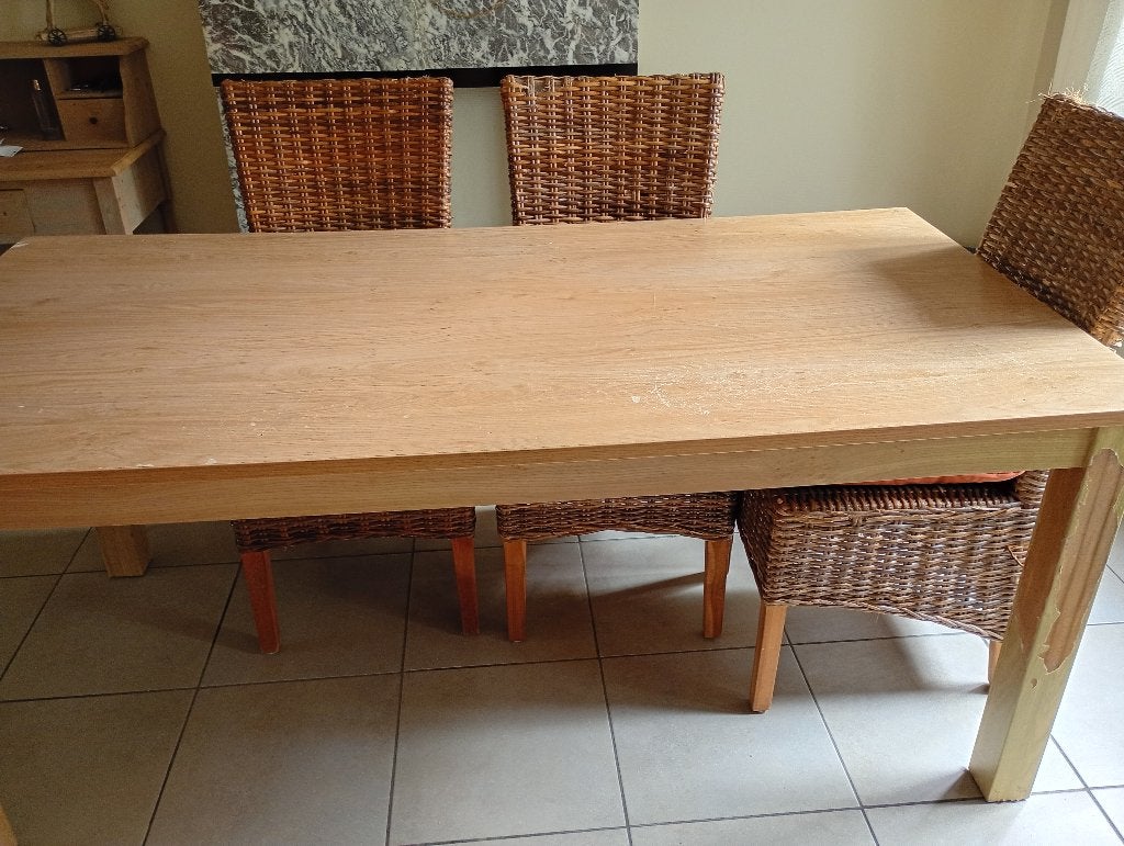 Eettafel, Huis en Inrichting, Ophalen, Gebruikt, 50 tot 100 cm, Vijf personen of meer