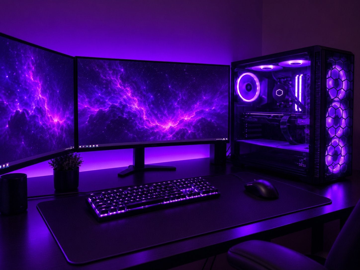 COMPLETE GAMING SETUP – RX 7600 | RYZEN 5 5600X | 2x 244Hz, 8 GB, Comme neuf, Enlèvement, Gaming