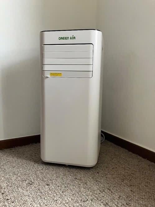 Mobiele airco-Green air ( koelen , ventileren, ontvochtigen), Ophalen, Timer, Zo goed als nieuw, Koelen en Ontvochtigen
