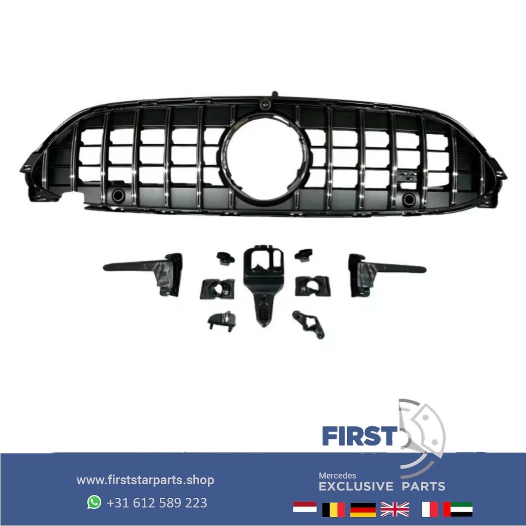 W236 C236 A236 CLE AMG GT GRIL VOORBUMPER PANAMERICANA GRILL, Auto-onderdelen, Gebruikt, -, Ophalen of Verzenden, -
