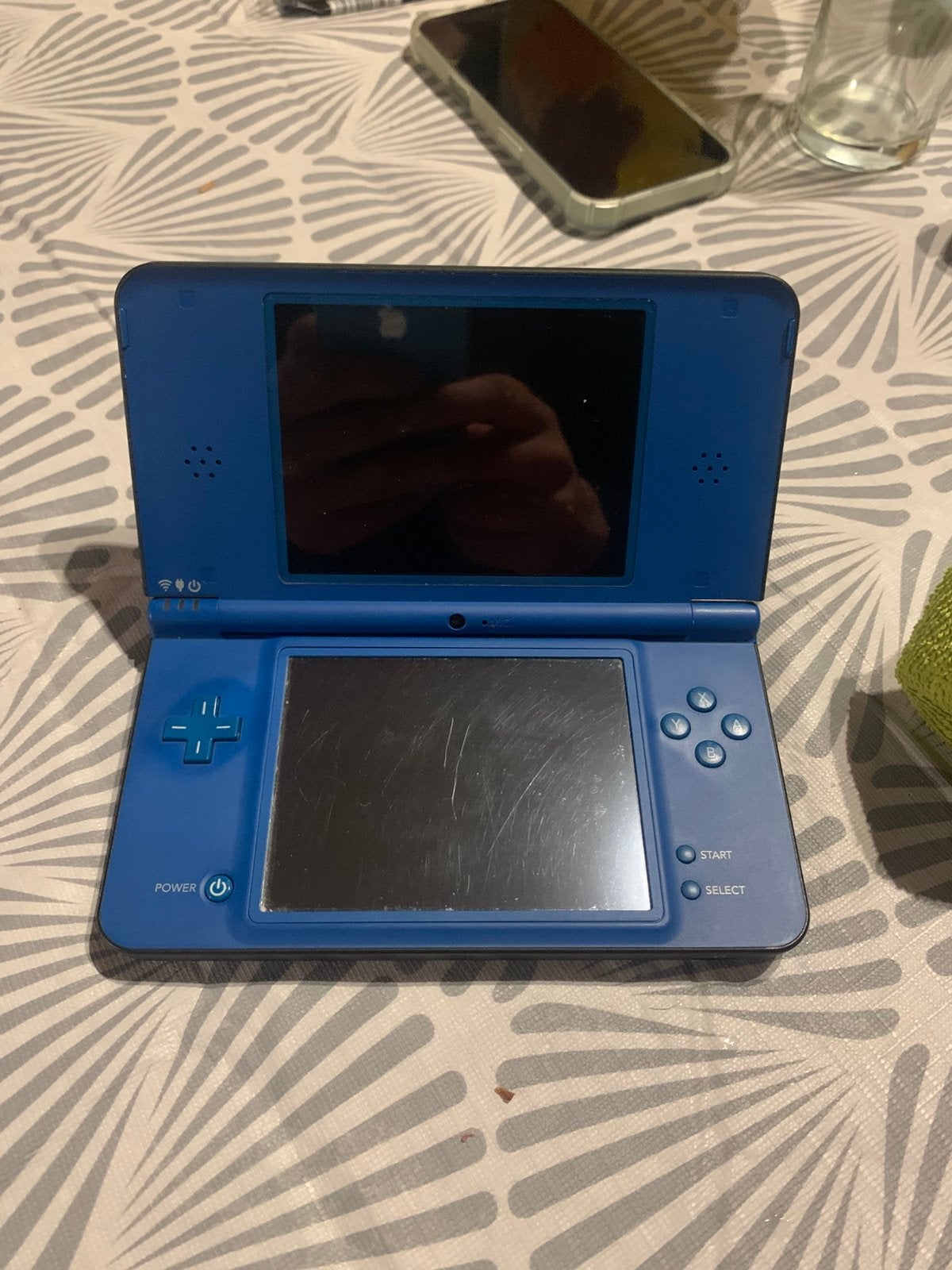 Nintendo DSi XL Blauw met 3 games, Games en Spelcomputers, Ophalen of Verzenden, Zo goed als nieuw, Blauw, Dsi