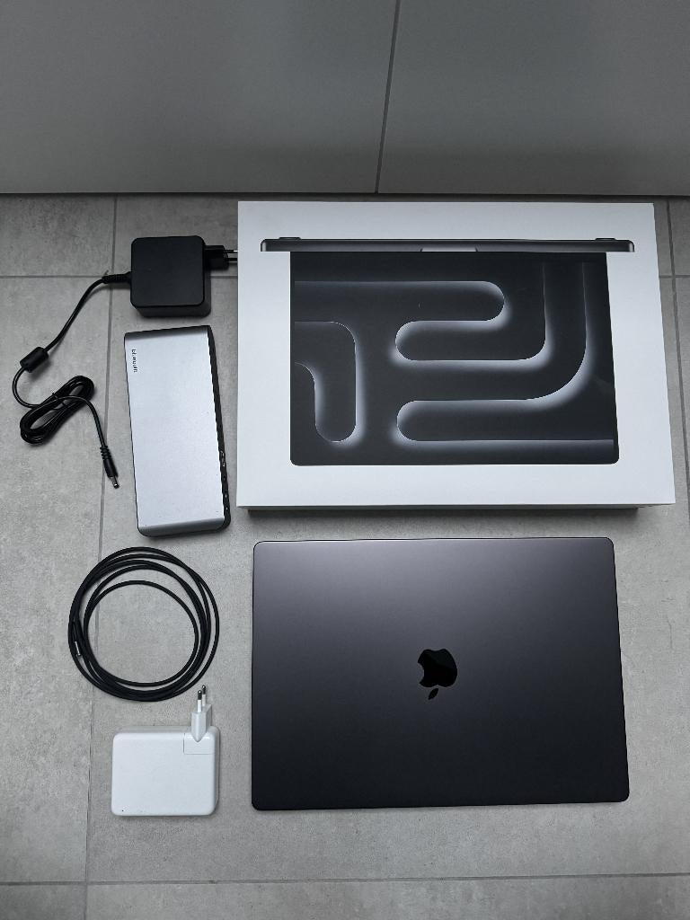 MacBook Pro 16 M3 Max 36GB 1TB AZERTY met garantie tot 08/26, Computers en Software, 1 TB of meer, 32 GB, Ophalen of Verzenden