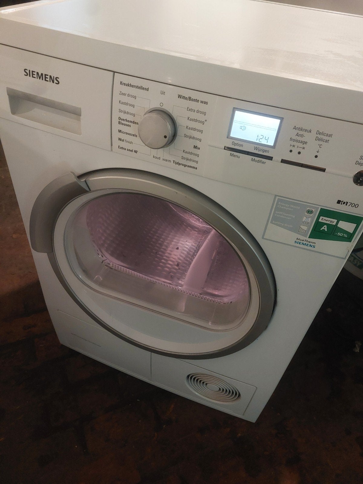 Droogkast siemens 8kg warmtepomp condens Energieklasse A ++, Enlèvement