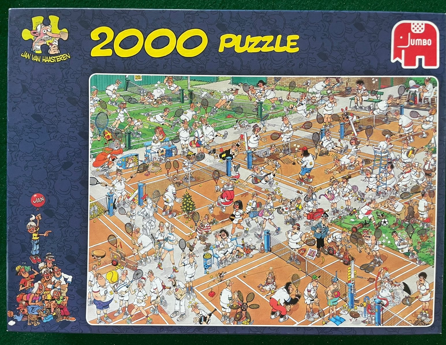 Jan van Haasteren 2000 stukjes - De Tennisbaan, Hobby en Vrije tijd, Ophalen of Verzenden, Zo goed als nieuw