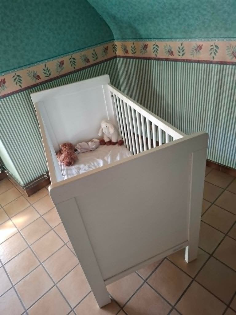 Babybed compleet, Kinderen en Baby's, Zo goed als nieuw, Minder dan 140 cm, Minder dan 70 cm, Ophalen