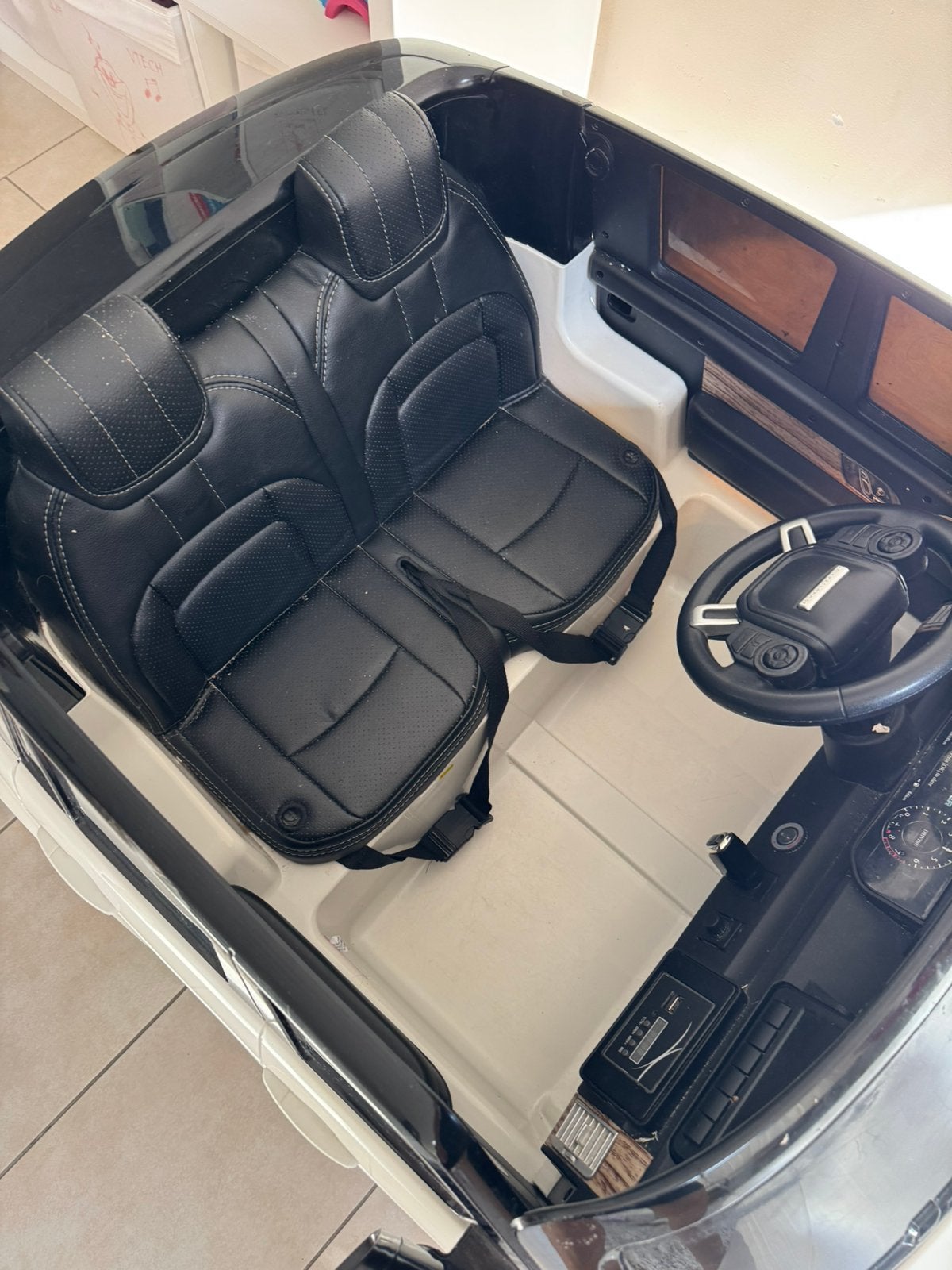 elektrische Range Rover kinderauto in het wit te koop., Enlèvement, Rover