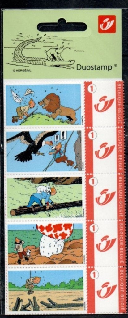 duostamps sous blister : Tintin "en danger", Postzegels en Munten, Ophalen