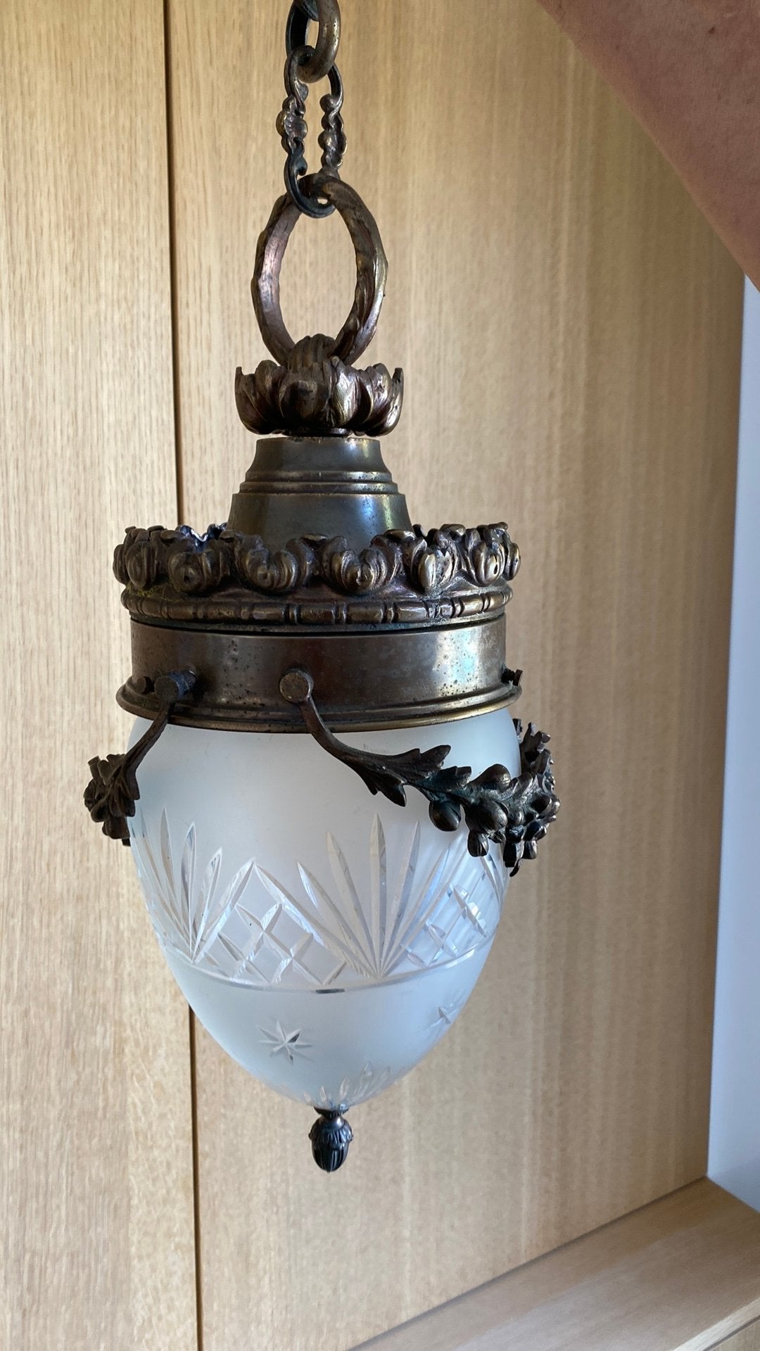 lampe suspendue Art nouveau, Enlèvement
