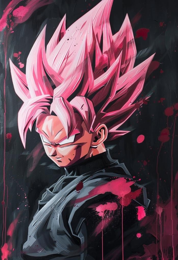Dragon Ball Black Goku Dark Rose Archimede 1/10, Enlèvement