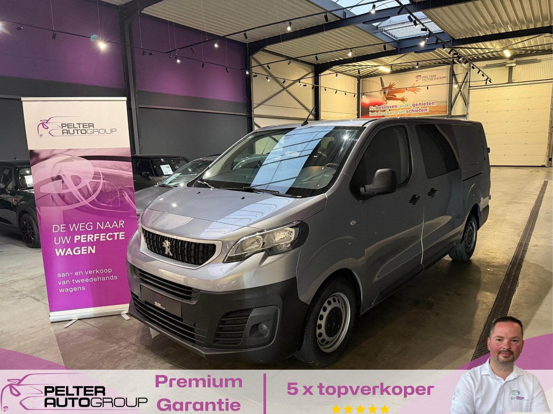 Peugeot Expert 2.0 BlueHdi Dubbel Cab. 6pl. Verlengd, Auto's, Bestelwagens en Lichte vracht, Parkeersensor, 0 kg, Bedrijf, https://public.car-pass.be/vhr/d2c970af-fc54-4593-9bea-8373e0a16faf
