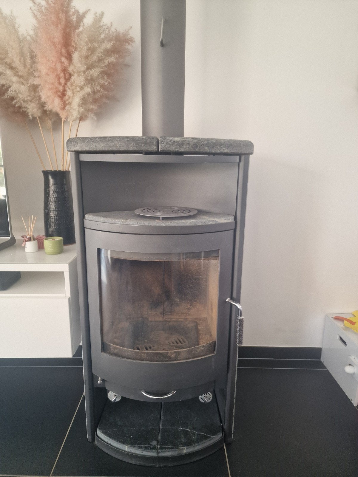 Speksteen kachel, Huis en Inrichting, Kachels, Ophalen, Gebruikt, Houtkachel, Vrijstaand