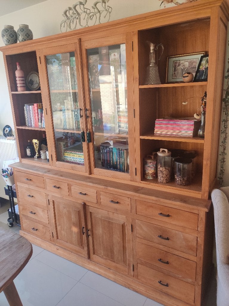 Teak meubilair, Maison & Meubles, Enlèvement, Comme neuf, Teck, Avec tiroir(s)