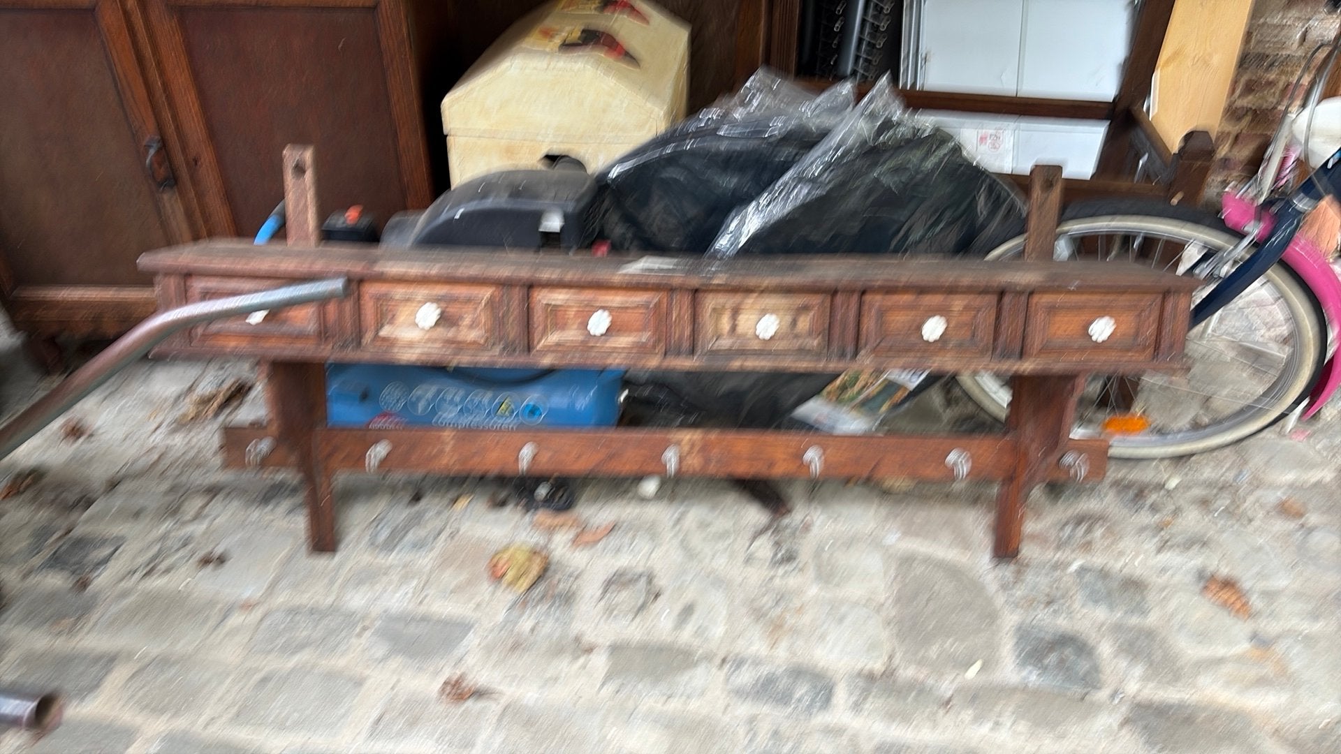Archelle en bois, Enlèvement, Utilisé