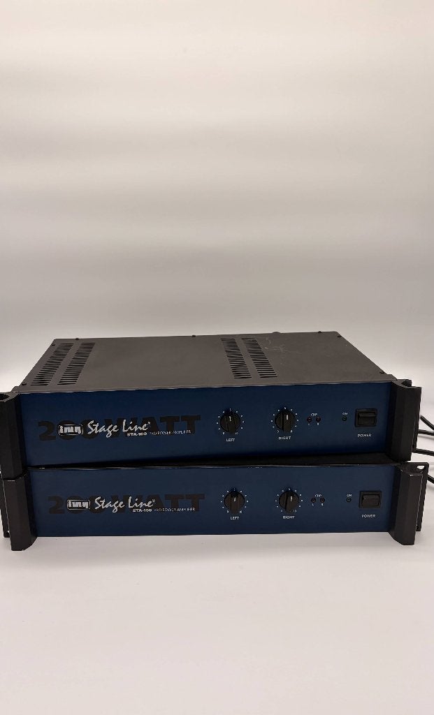 2x IMG Stage Line STA-100 versterker / amplifier, Ophalen