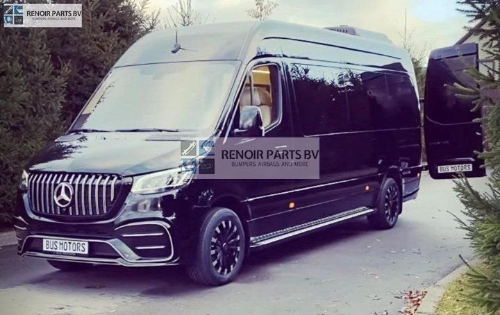 W907 Zijskirt MERCEDES SPRINTER DORPEL L3 L4 CHROME, Auto-onderdelen, Gebruikt, -, -, Links