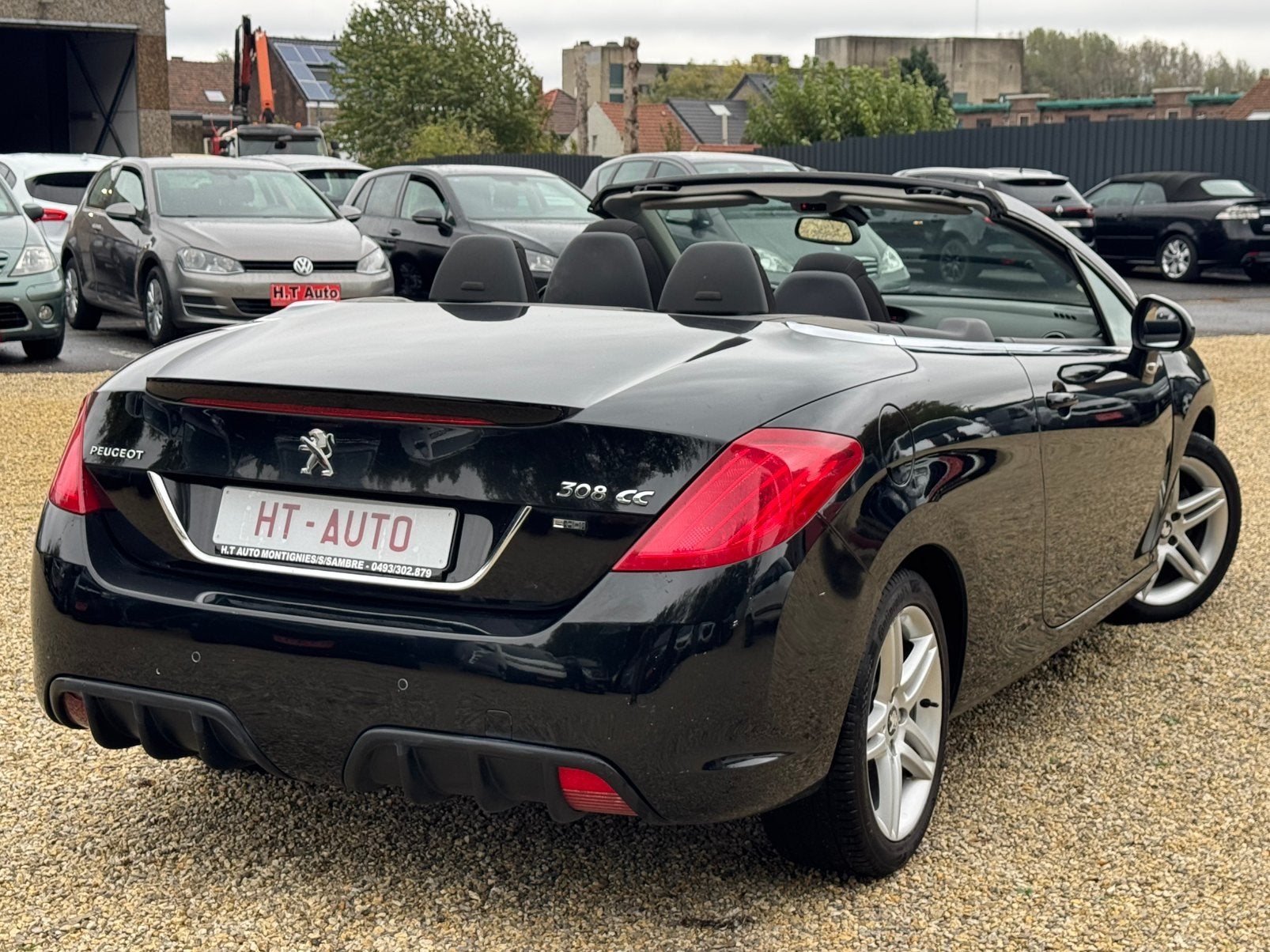 Peugeot 308 CC 1.6 e-HDI/Nieuwstaat/Airco/Complete notebook, Auto's, Voorwielaandrijving, Stof, 4 cilinders, Cabriolet