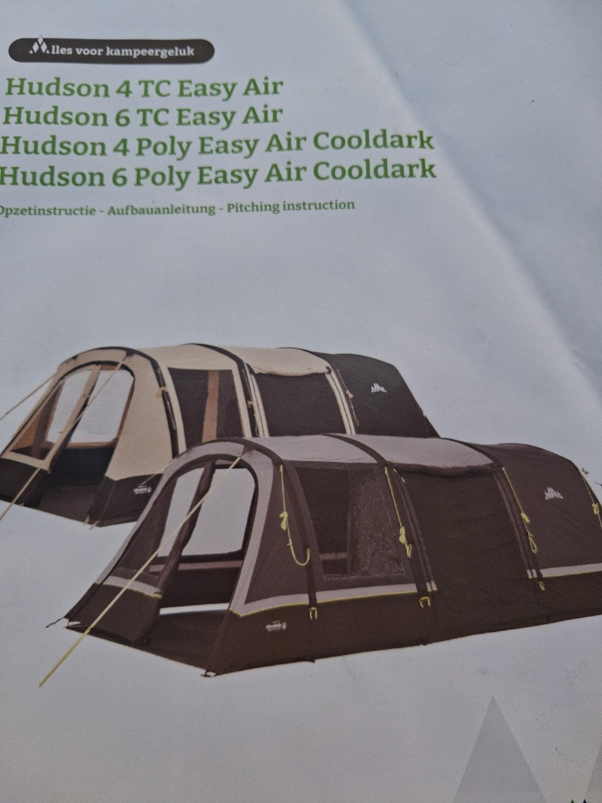 Tente gonflable poly/coton 6 personnes, Caravanes & Camping, Tentes, Enlèvement