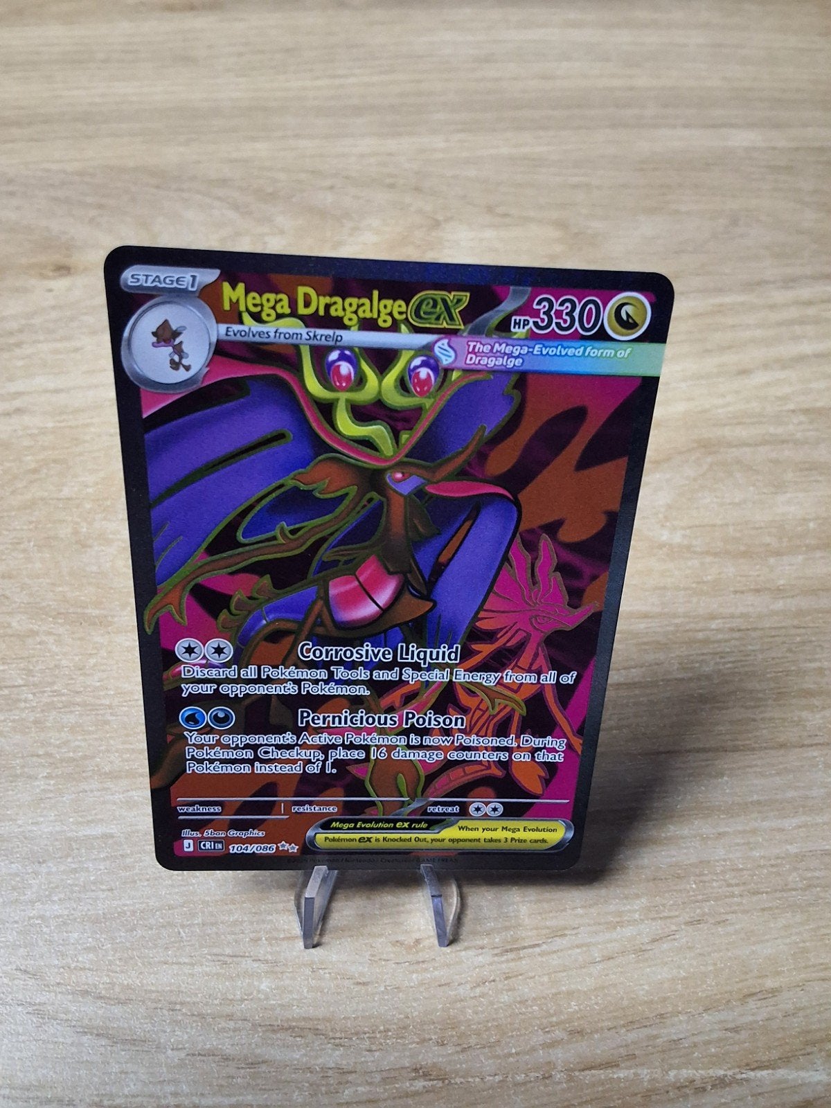 mega dragalge CRI 104/086, Enlèvement