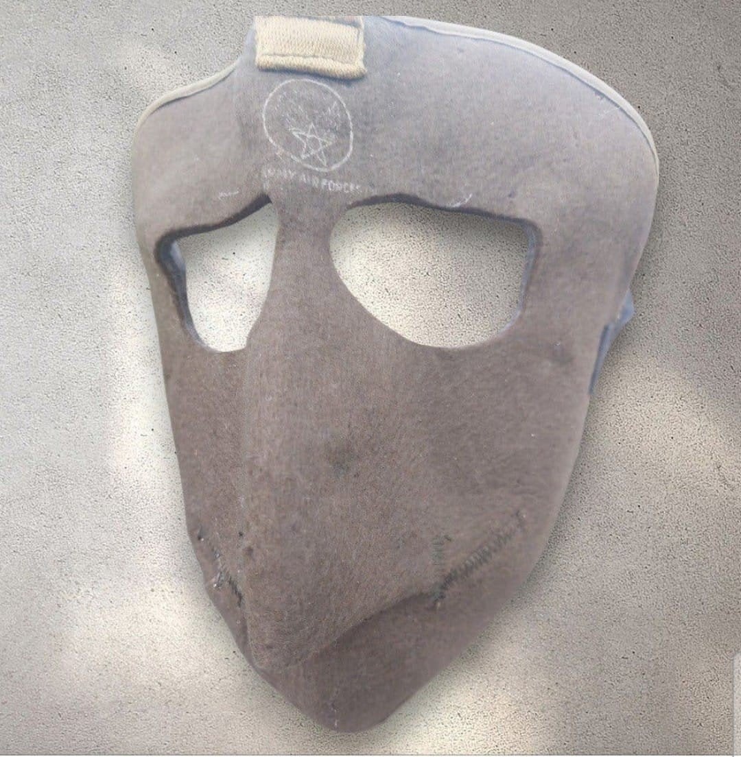 Masque facial pour temps froid de type D-1 de l'USAAF WW2 WW, Collections, Enlèvement ou Envoi, Armée de l'air, Vêtements ou Chaussures