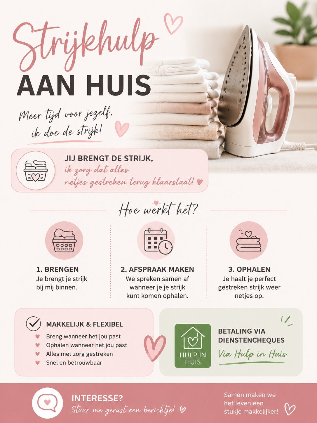 Strijkhulp aangeboden, Ophalen, Zo goed als nieuw