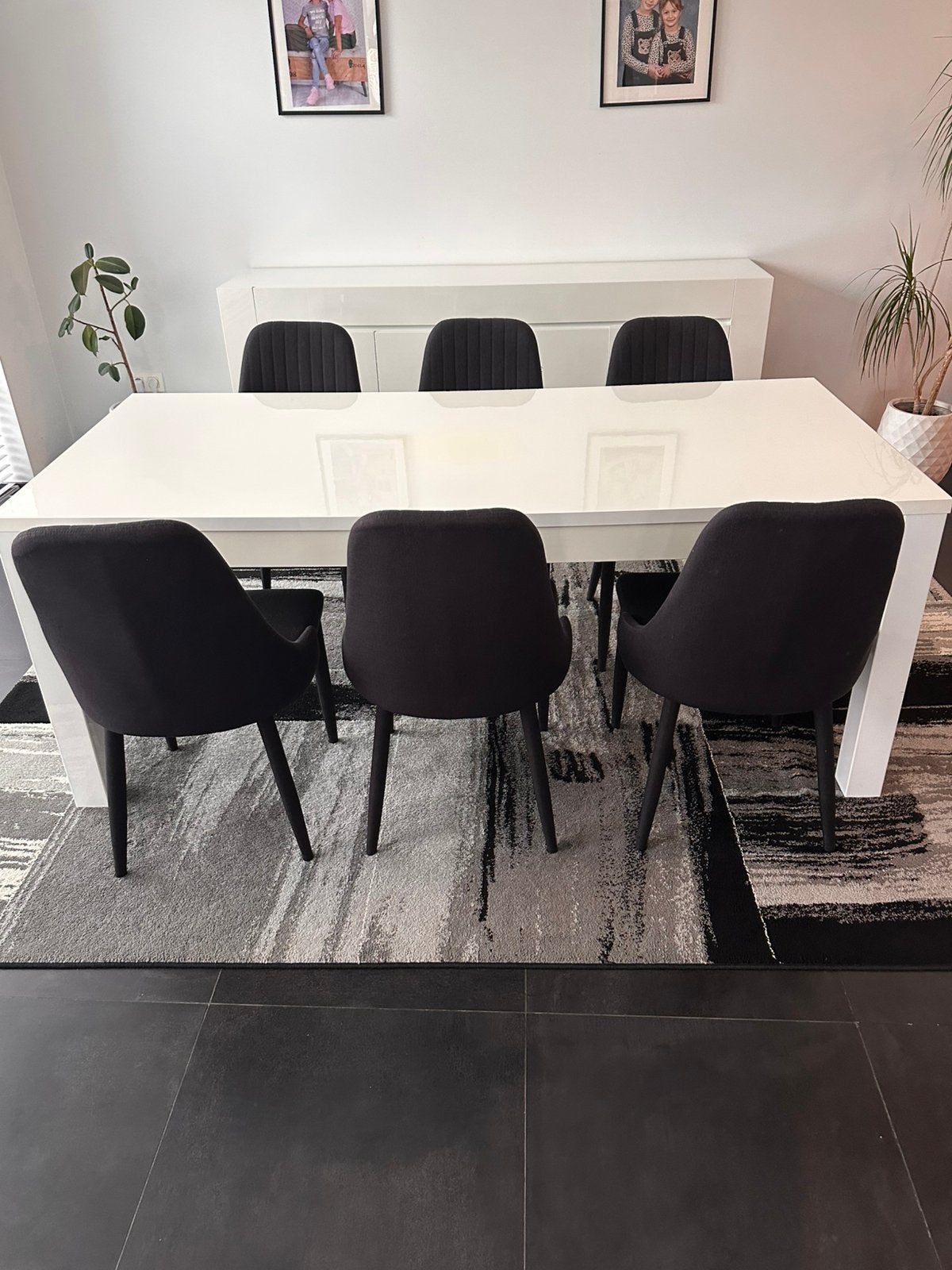 Set Meubelen hoogglans wit, Enlèvement, Utilisé