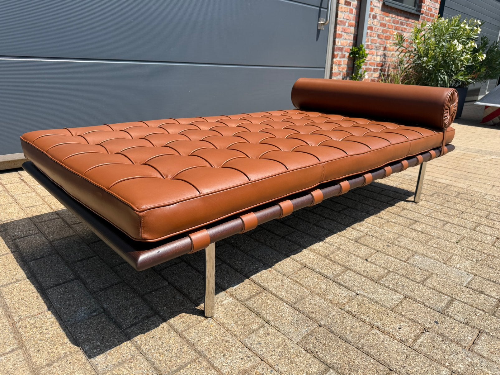 Knoll Barcelona Daybed cuir Cognac Venezia en état NEUF !, Enlèvement ou Envoi, Vitra sede tecno mah jong edra cassina togo b&b italia artifort