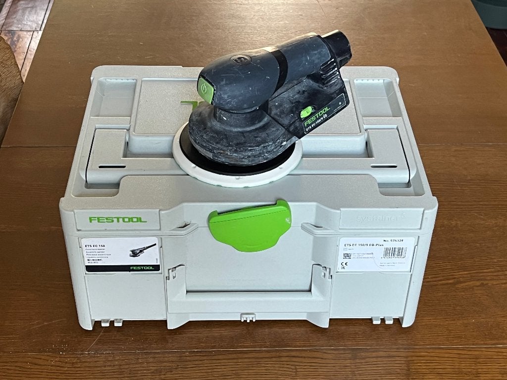 Festool ETS EC 150/5 EQ, Verzenden, Gebruikt, Minder dan 600 watt, Excentrische schuurmachine