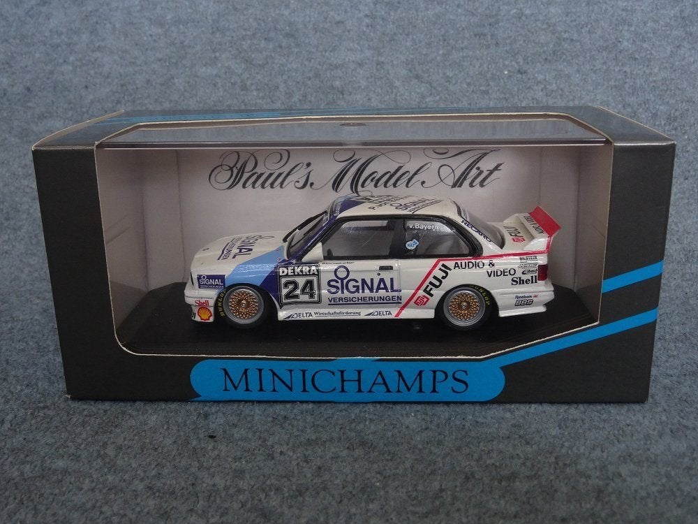 BMW E30 M3 DTM 1990 #24 Prinz von Bayern Minichamps 1:43 OVP, Hobby en Vrije tijd, Modelauto's | 1:43, Ophalen of Verzenden, Gebruikt