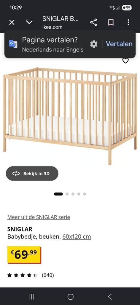 Baby bed, Ophalen