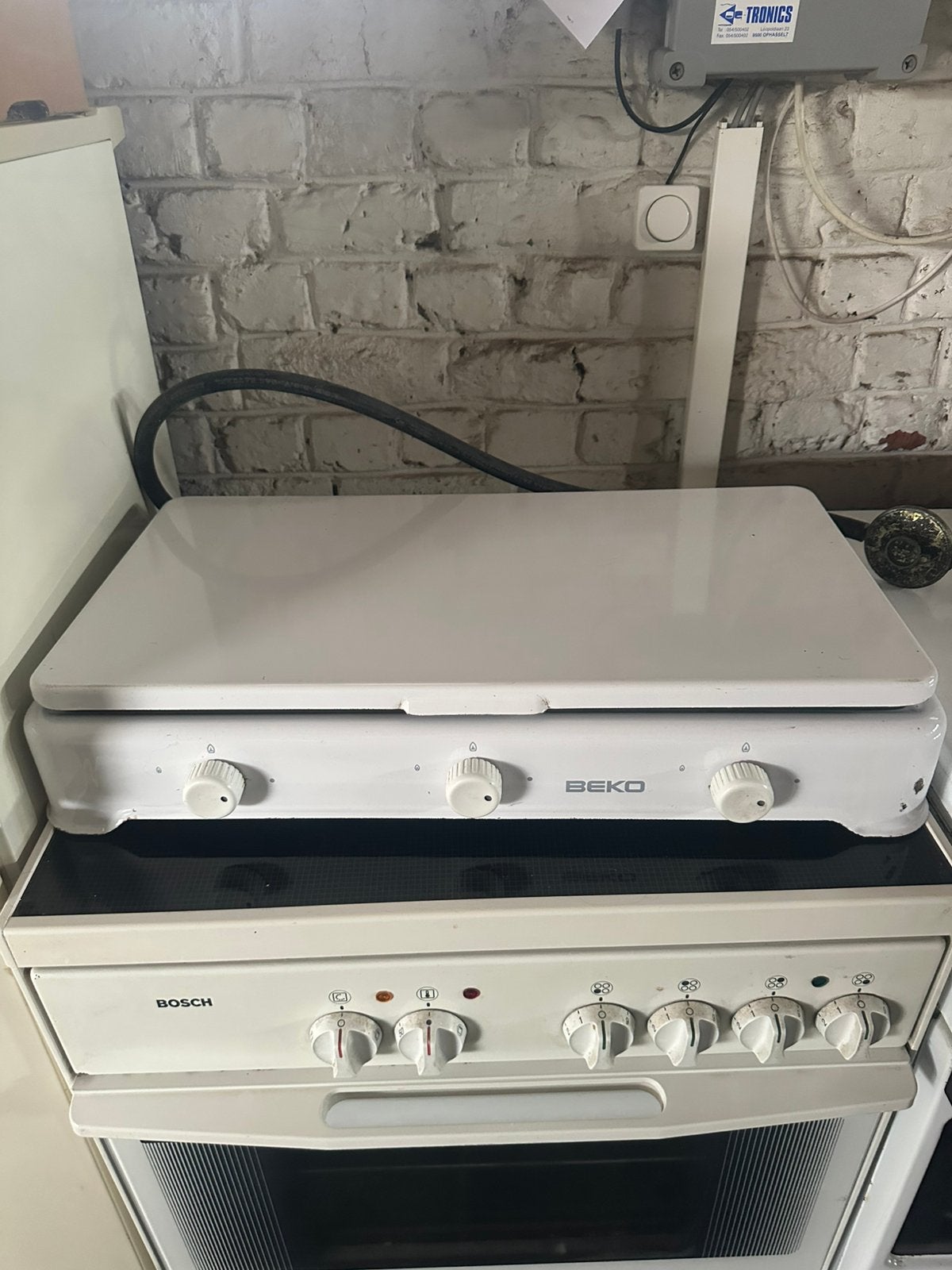 Beko tafel gasfornuis met 3 gaspitten, Enlèvement, Utilisé
