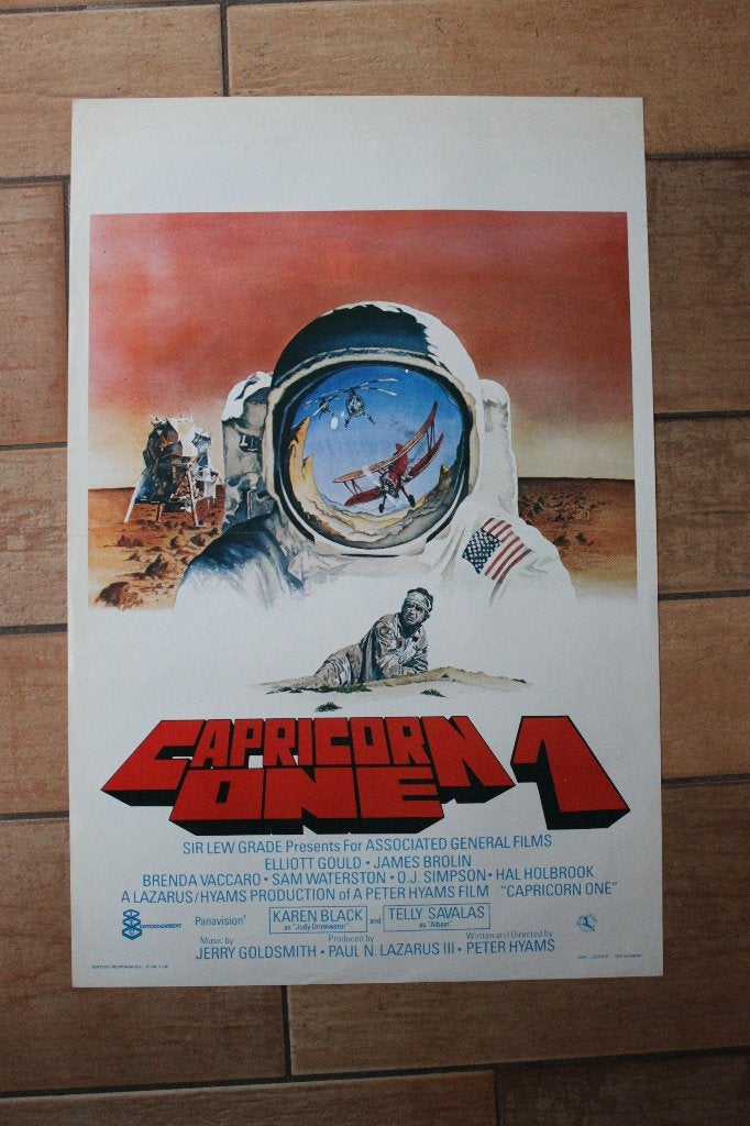 filmaffiche Capricorn One 1977 filmposter, Collections, Posters & Affiches, Enlèvement ou Envoi, Rectangulaire vertical, A1 jusqu'à A3